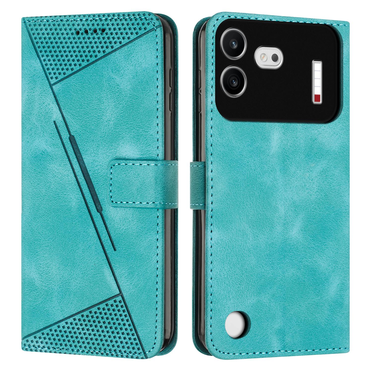 For Nothing Phone 4b Dream Triangle Leather Phone Case with Lanyard(Green) - Shopkiz.com