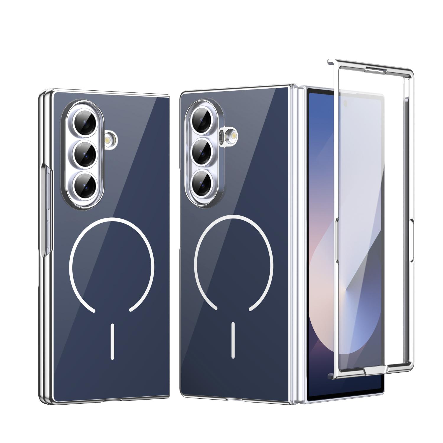 For Galaxy Z Fold8 Ultra 5G Integrated Glass Scratch Resistant Magnetic Phone Case(Blue) - Shopkiz.com