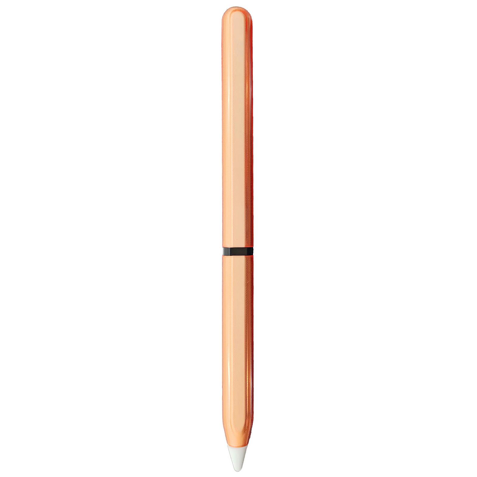 For Apple Pencil 2 / Pro Detachable Transparent Stylus Pen Case(Orange) - Shopkiz.com