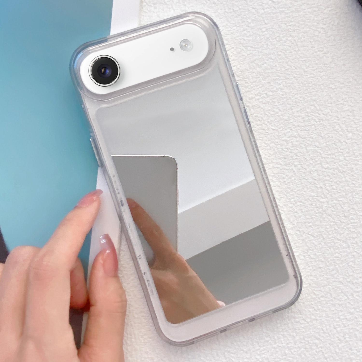 For iPhone Air Mirror TPU Phone Case(White) - Shopkiz.com