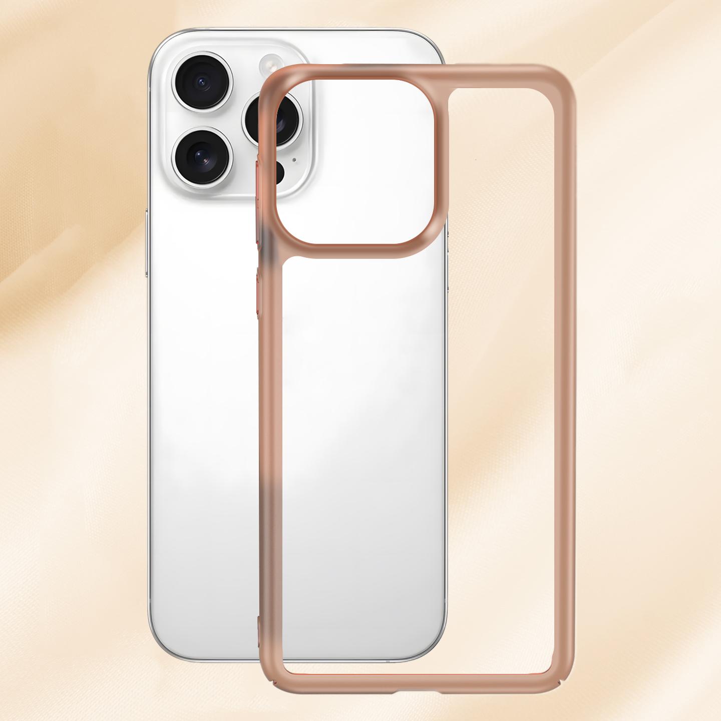 For iPhone 13 Pro Frosted Slim Heat Dissipation Frame Shockproof PC Phone Case(Orange) - Shopkiz.com