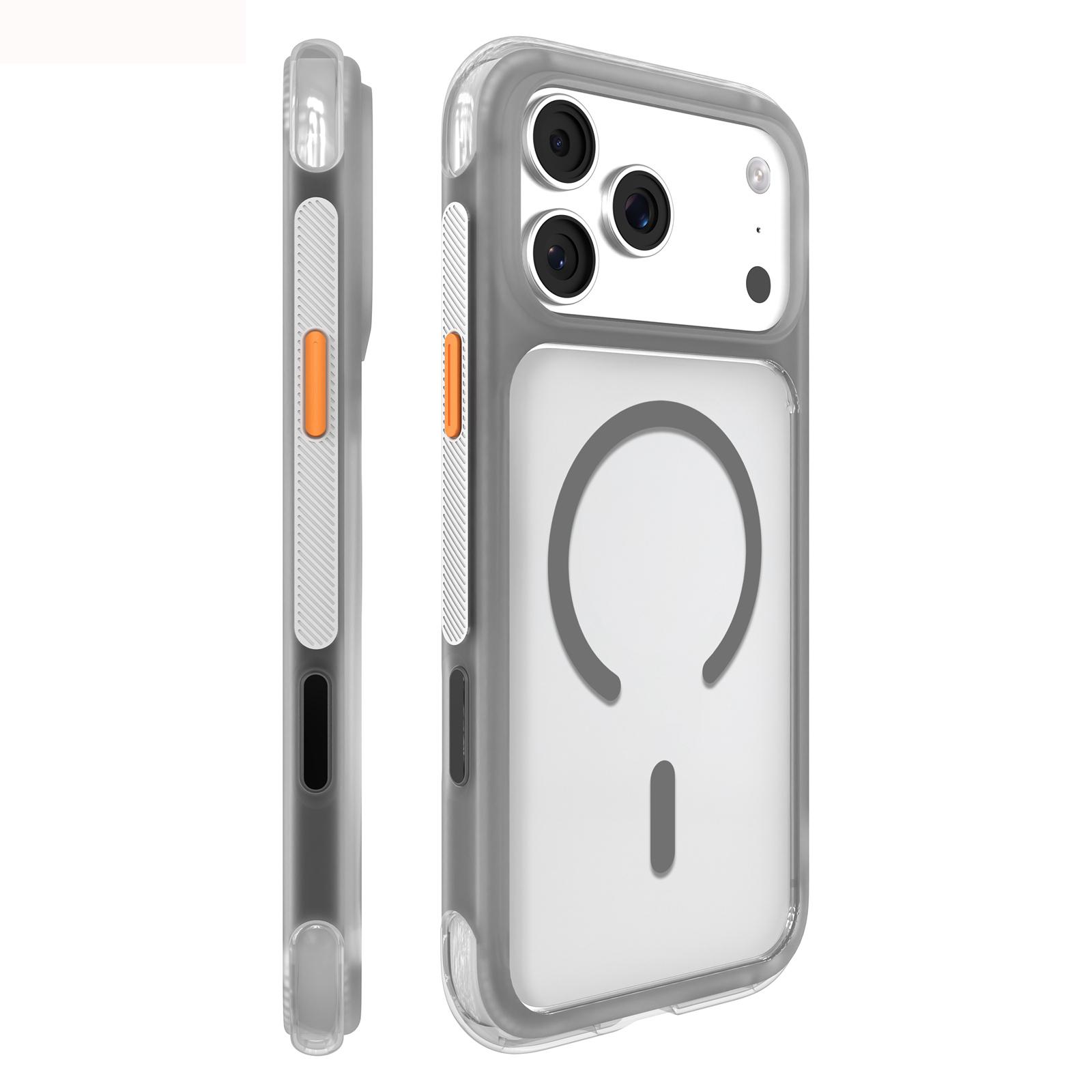 For iPhone 17 Pro Max Mutural AirShield Series Magnetic Phone Case(Gray) - Shopkiz.com