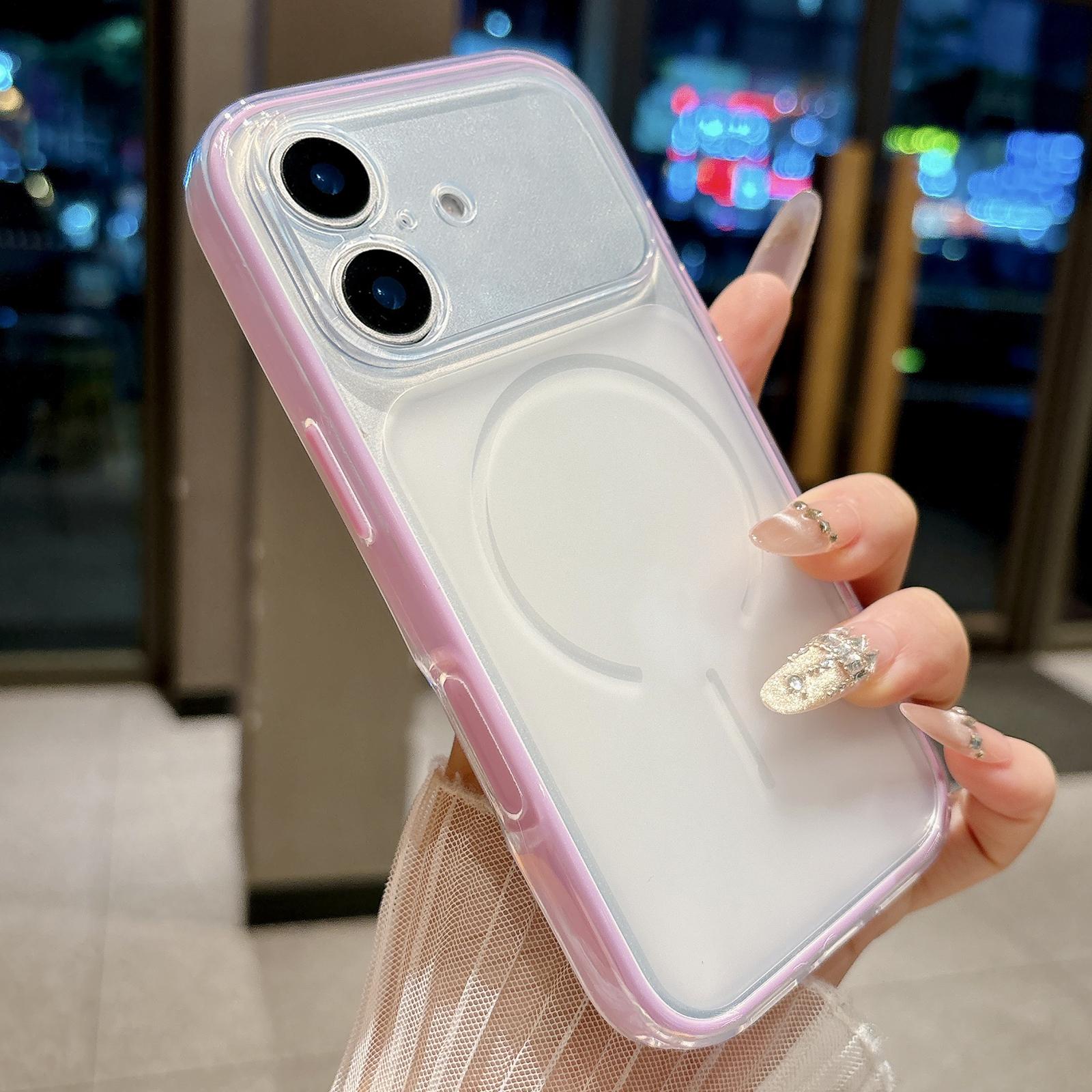 For iPhone 16 Skin Feel Matte 2 in 1 Shockproof Phone Case(Purple) - Shopkiz.com