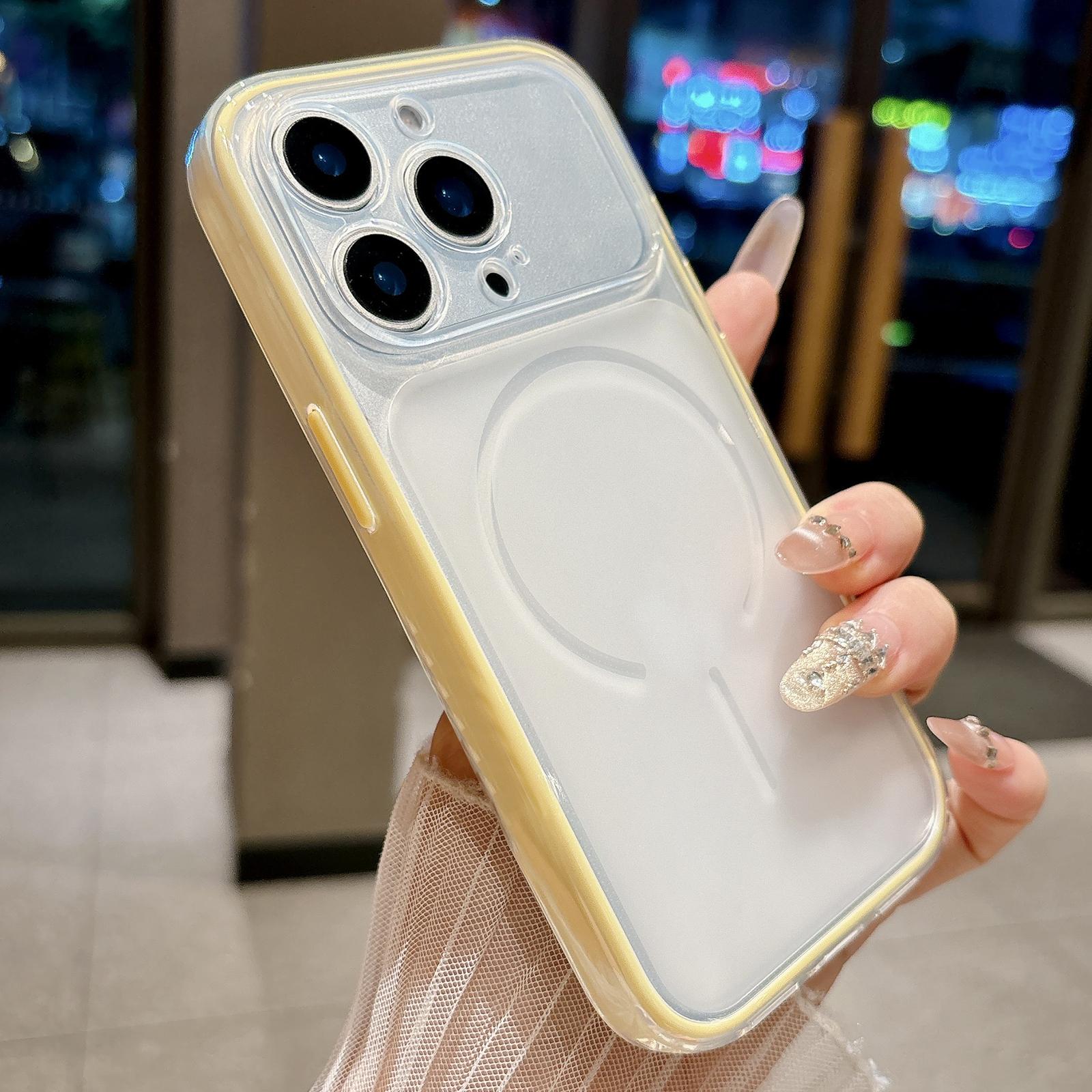 For iPhone 14 Pro Max Skin Feel Matte 2 in 1 Shockproof Phone Case(Yellow) - Shopkiz.com