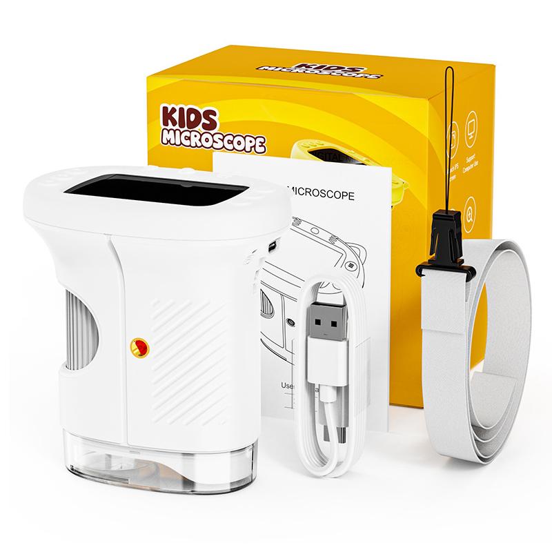 2.4 inch Screen Handheld Children Insect Observation Microscope(White) - Shopkiz.com