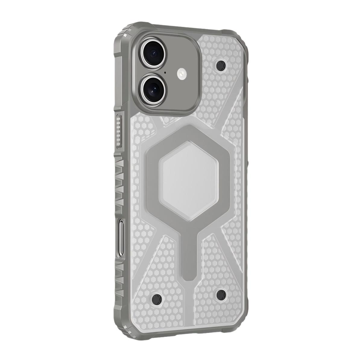 For iPhone 17 Overcome Gen 4th UAD Series PC TPU Magnetic Phone Case(Grey) - Shopkiz.com