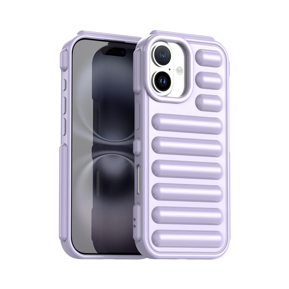 For iPhone 17 Capsule Series Candy Color TPU Phone Case(Purple) - Shopkiz.com