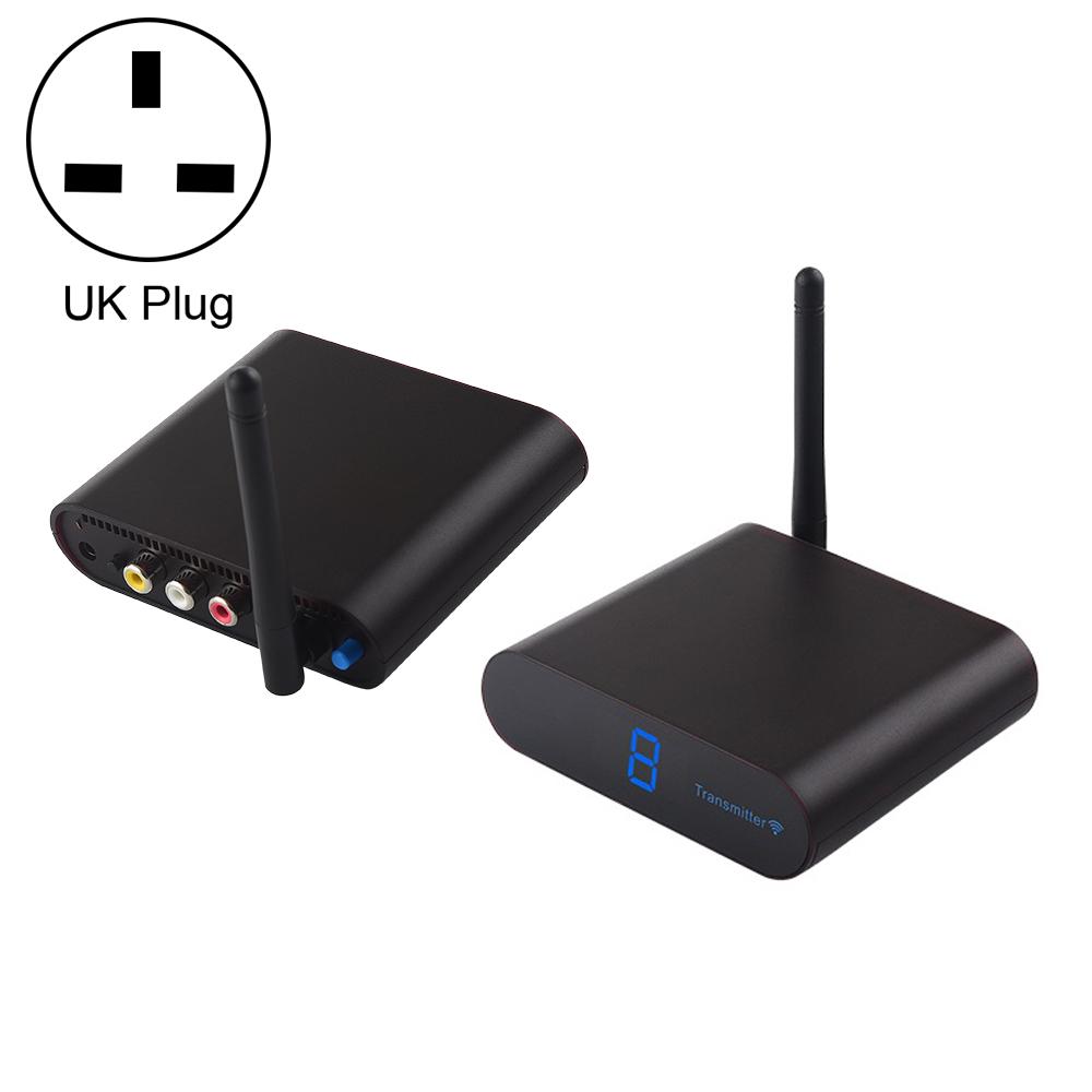 Measy AV230-2 2.4GHz Set-top Box Wireless Audio / Video Transmitter + 2 Receiver, with IR Extension Function, Plug:UK Plug(Black) - Shopkiz.com