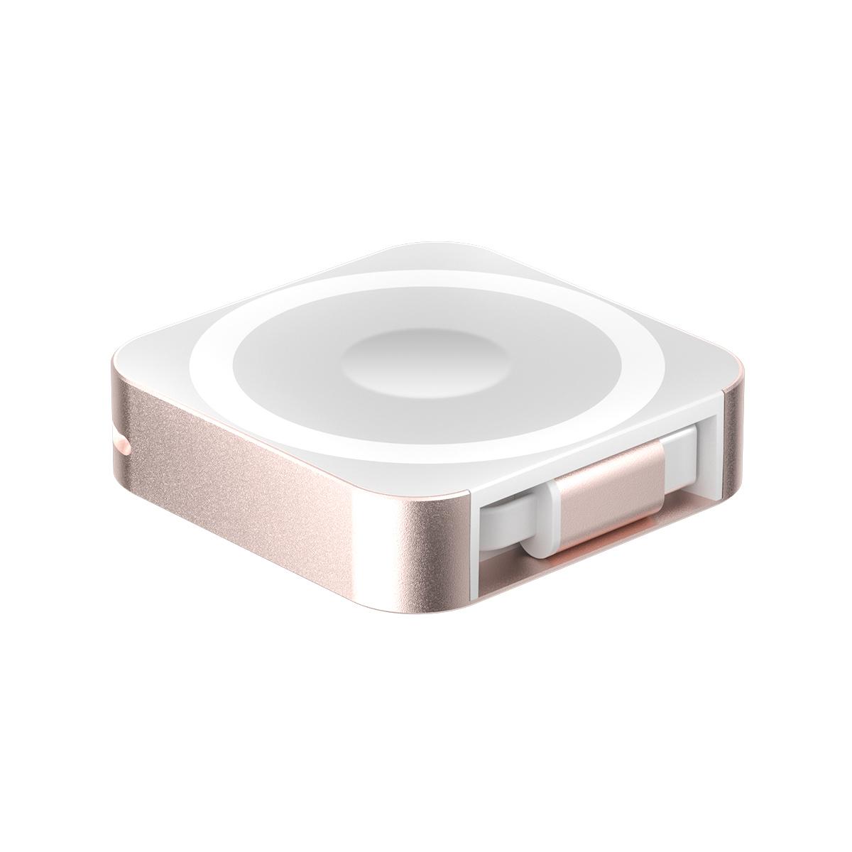 3 in 1 Magnetic 15W Wireless Charger with Retractable Type-C Cable(Rose Gold) - Shopkiz.com