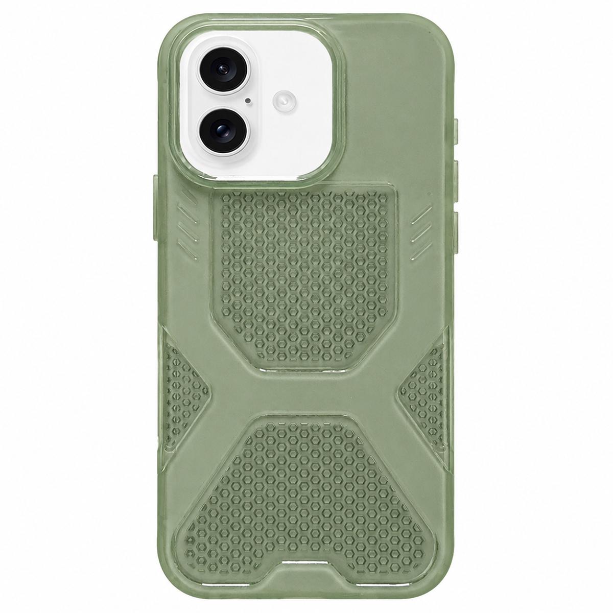 For iPhone 17 Cool Jelly Heat Dissipation TPU Phone Case(Moss Green) - Shopkiz.com