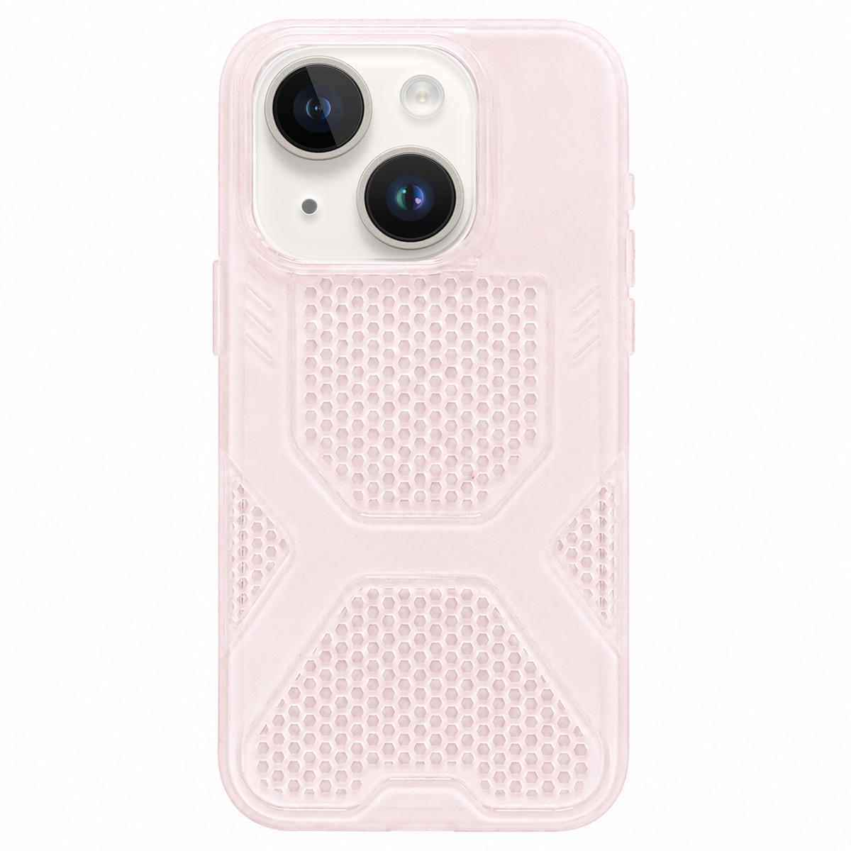 For iPhone 14 Plus Cool Jelly Heat Dissipation TPU Phone Case(Milk Cream Powder) - Shopkiz.com