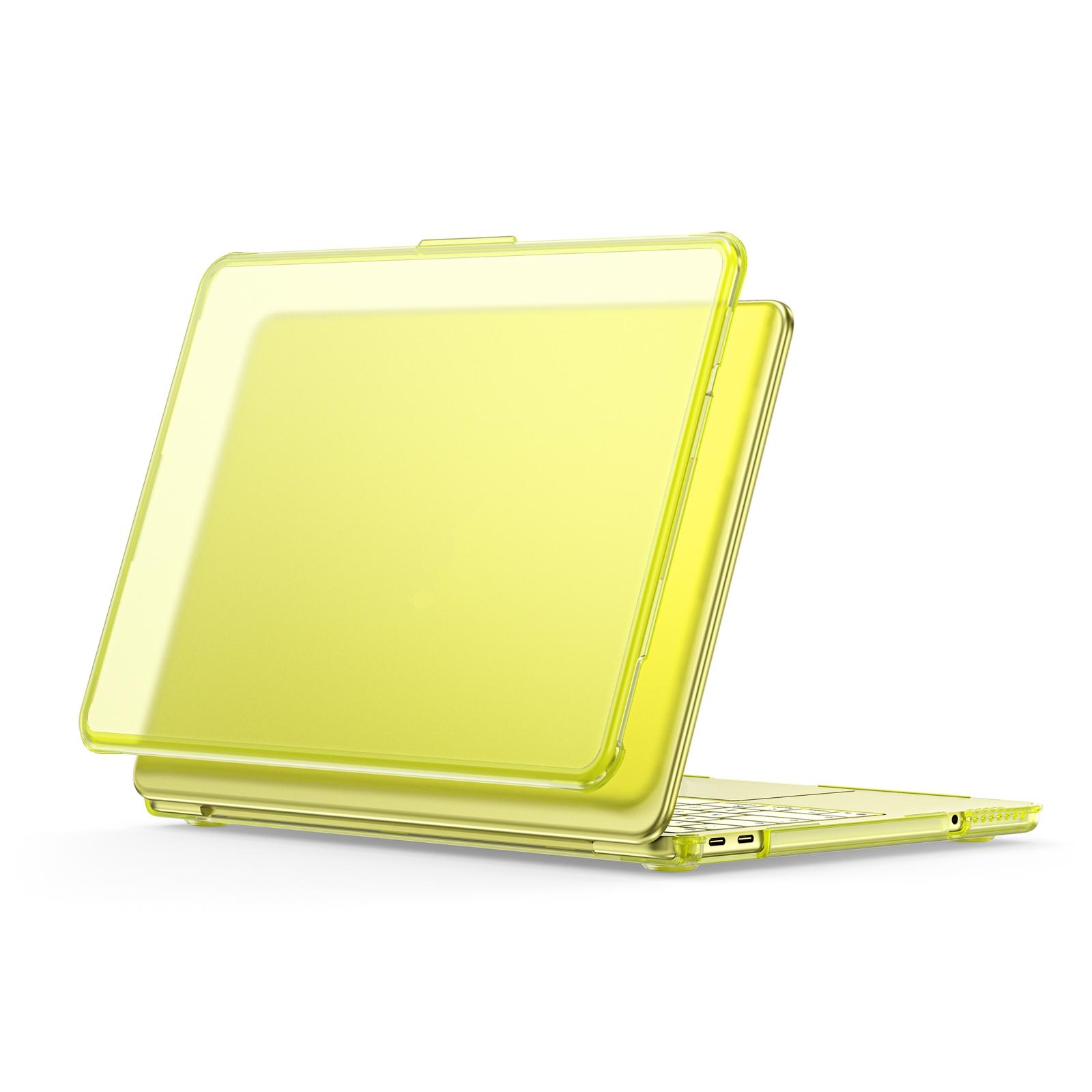 Matte Transparent Style Protective Laptop Case For MacBook Neo 13 inch A3404 2026(Yellow) - Shopkiz.com