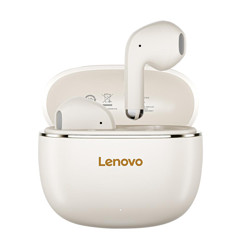 Lenovo TA120 TWS AI Noise Reduction Semi-in-ear Wireless Bluetooth Earphone(Beige) - Shopkiz.com