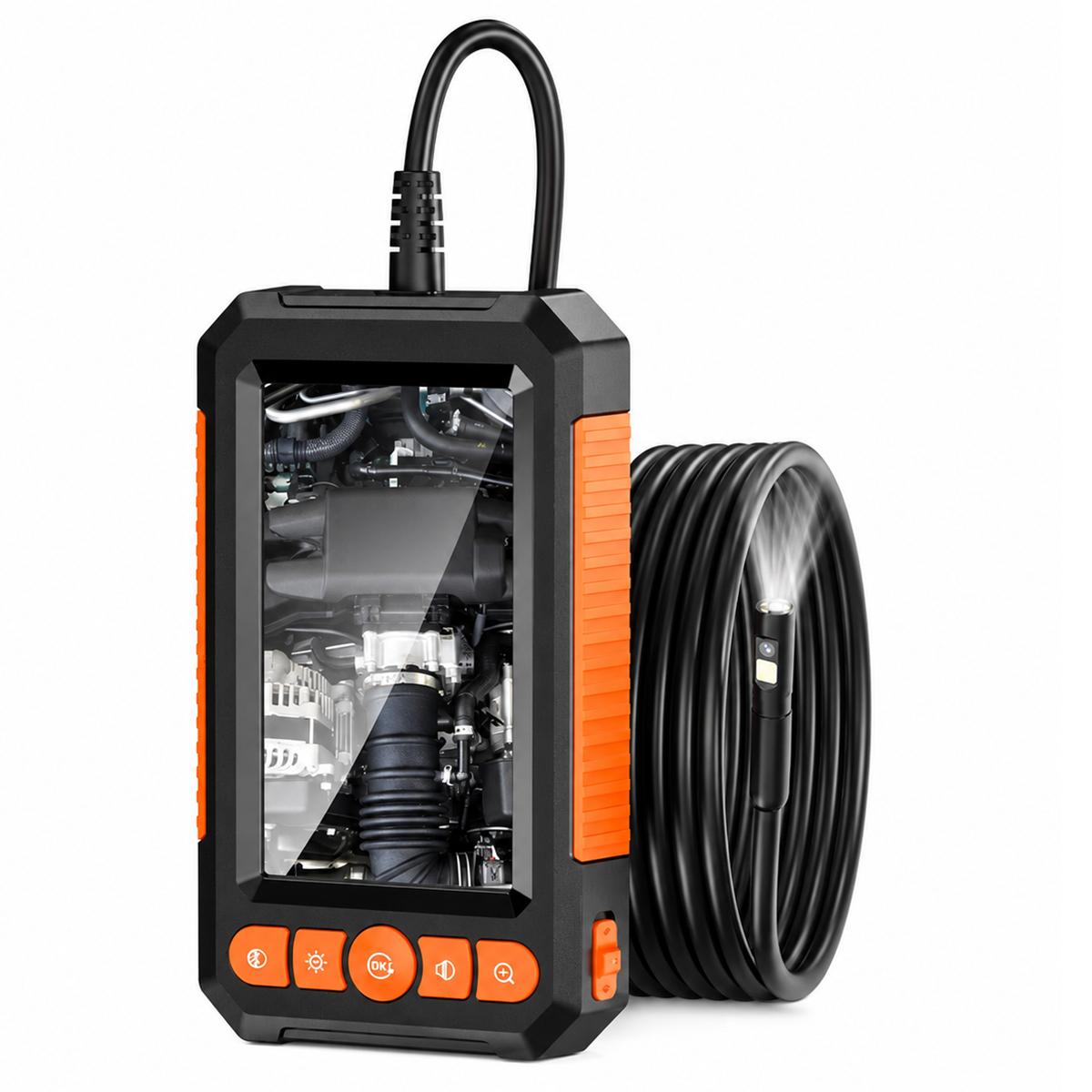 C43 4.3 inch IPS HD Screen 8mm Industry Digital Endoscope, Type:5m Hard Cable Dual-lens - Shopkiz.com