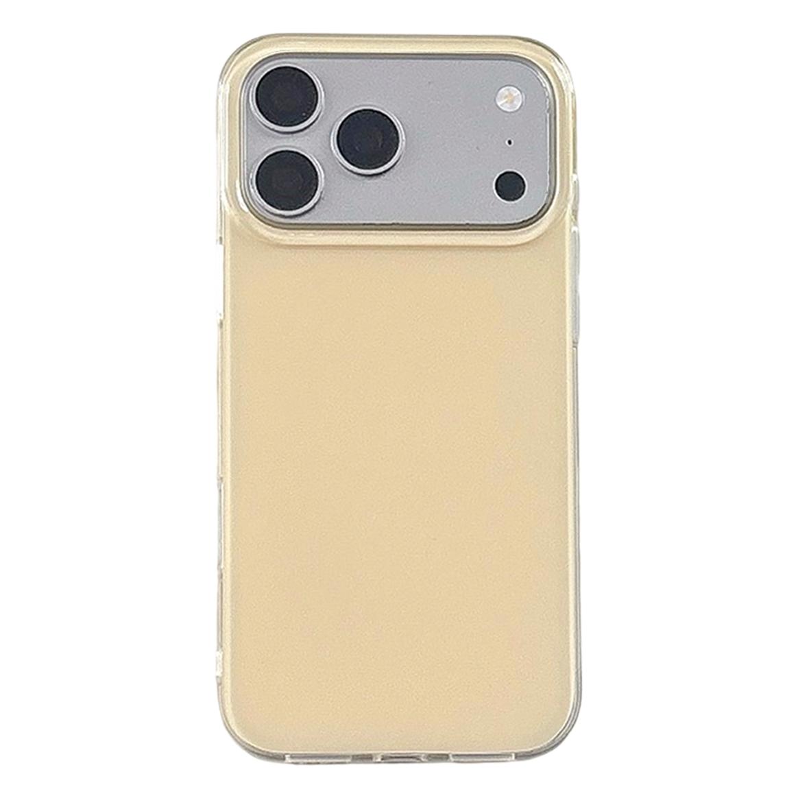 For iPhone 17 Pro Solid Color PC Hybrid TPU Shockproof Phone Case(Yellow) - Shopkiz.com