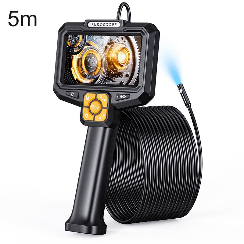 S11 5 inch IPS HD Screen 8mm Industry Digital Endoscope, Type:5m Hard Cable Dual-lens - Shopkiz.com
