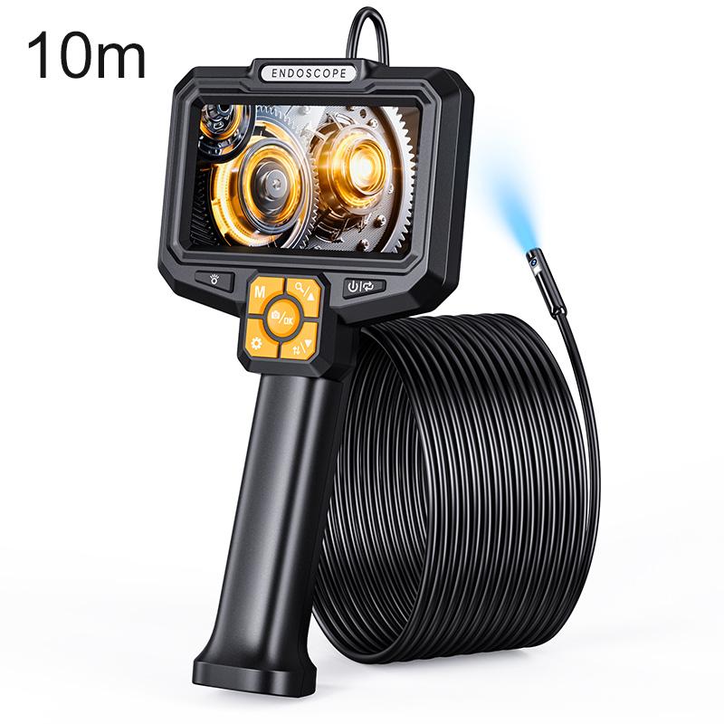 S11 5 inch IPS HD Screen 8mm Industry Digital Endoscope, Type:10m Hard Cable Dual-lens - Shopkiz.com