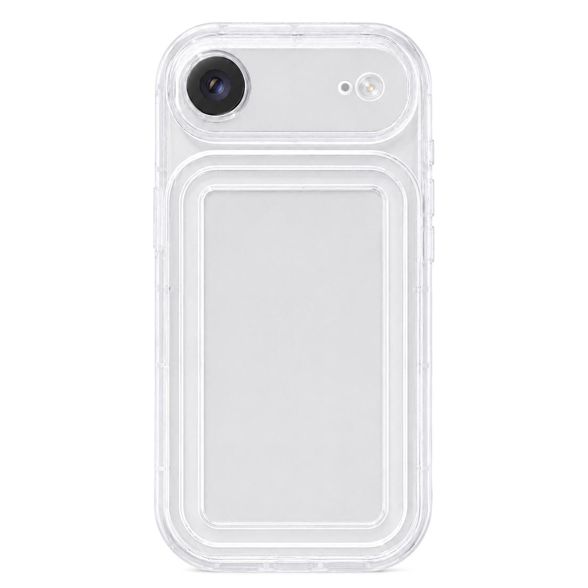 For iPhone Air Circuit Round Photo Frame TPU Phone Case(Transparent) - Shopkiz.com