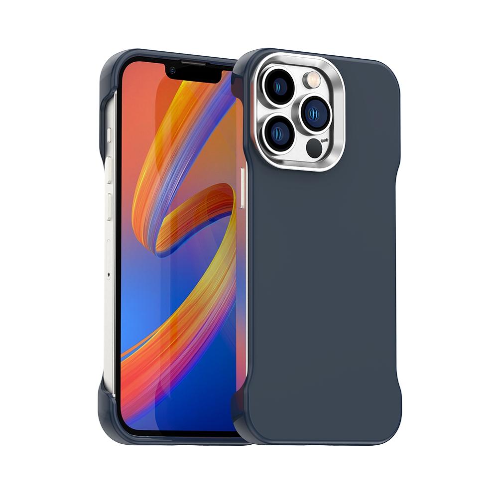 For iPhone 13 Pro Ultra-Slim Frameless TPU + PET + PC Shockproof Phone Case(Blue) - Shopkiz.com