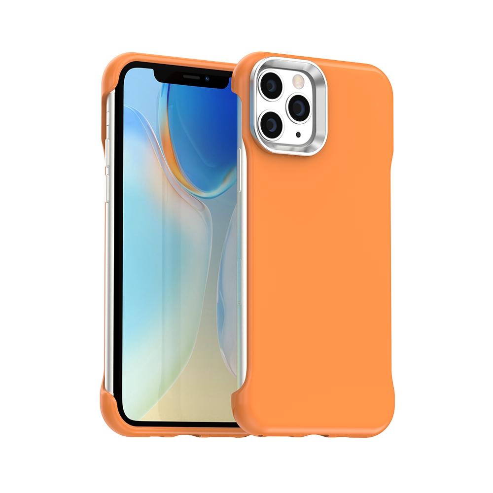 For iPhone 11 Pro Ultra-Slim Frameless TPU + PET + PC Shockproof Phone Case(Orange) - Shopkiz.com