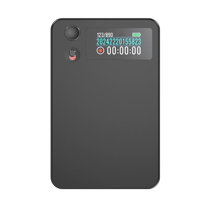 A3P 0.96-inch Right Display Ultra-thin AI Smart Voice Recorder Support AIREC-APP, Memory:128GB(Black) - Shopkiz.com