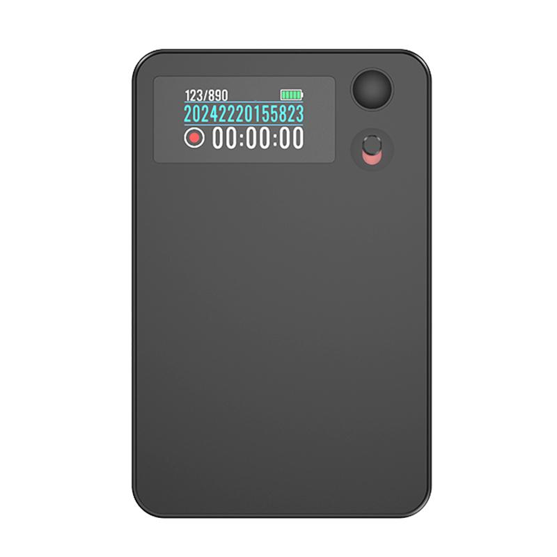 A3P 0.96-inch Left Display Dual-key Ultra-thin AI Smart Voice Recorder Support AIREC-APP, Memory:128GB(Black) - Shopkiz.com