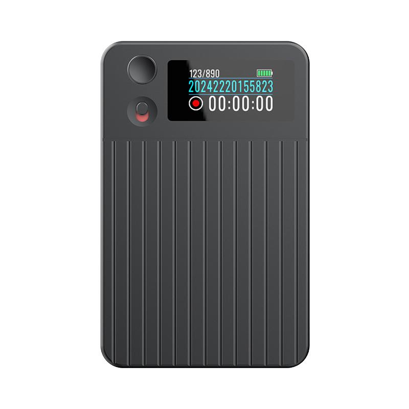 A3P 0.96-inch Right Display Stripe Texture Ultra-thin AI Smart Voice Recorder Support AIREC-APP, Memory:128GB(Black) - Shopkiz.com