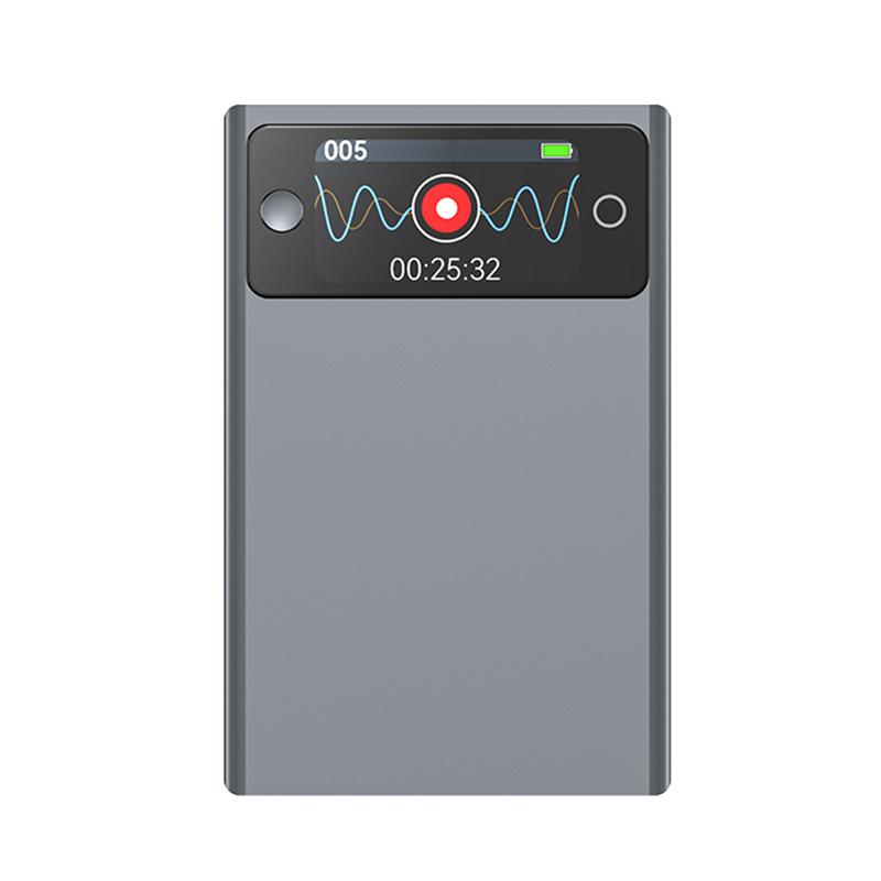A3P 1.47-inch Display Ultra-thin AI Smart Voice Recorder Support AIREC-APP, Memory:32GB(Black) - Shopkiz.com