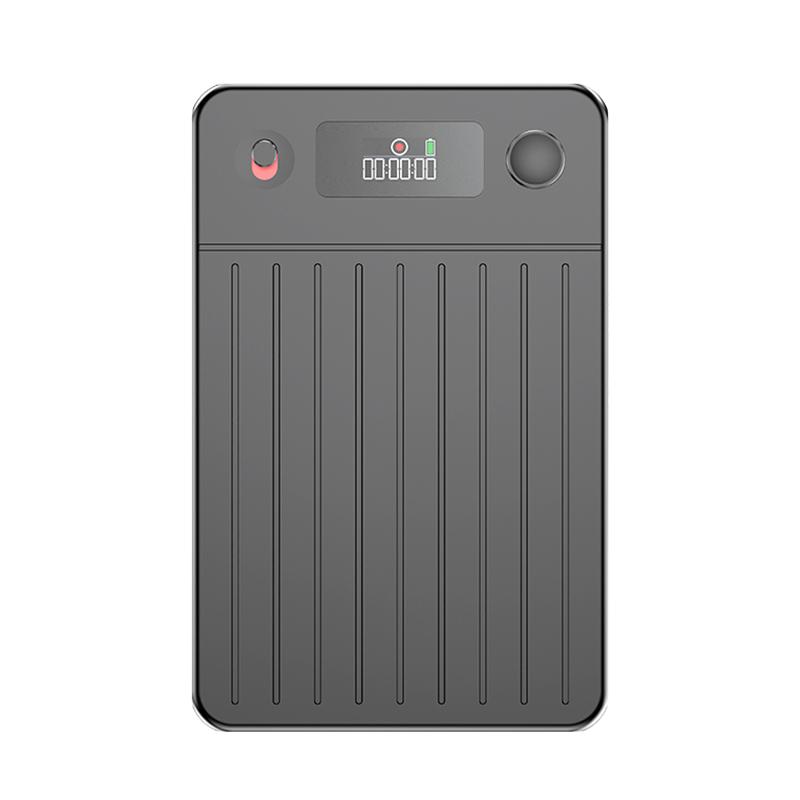 A3P 0.42-inch Mid Display Stripe Texture Ultra-thin AI Smart Voice Recorder Support AIREC-APP, Memory:64GB(Black) - Shopkiz.com