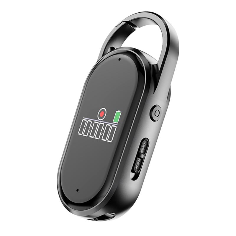 S29A 0.42-inch TFT Display Portable Keychain AI Voice Recorder Support AIREC-APP, Memory:256GB(Black) - Shopkiz.com