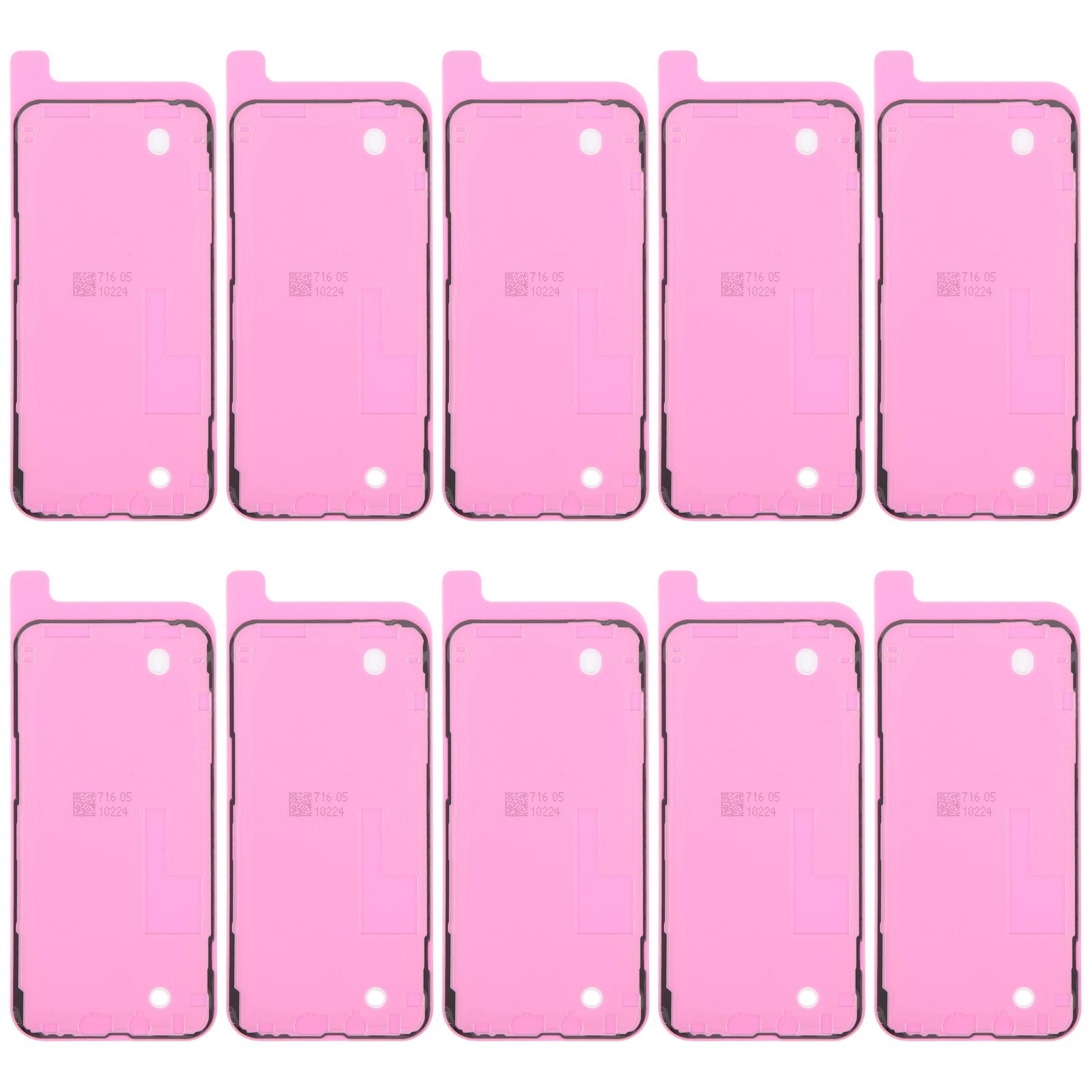 For iPhone 13 Pro Max 10pcs OEM LCD Frame Bezel Waterproof Adhesive Gasket, Airtightness Test Compatible - Shopkiz.com