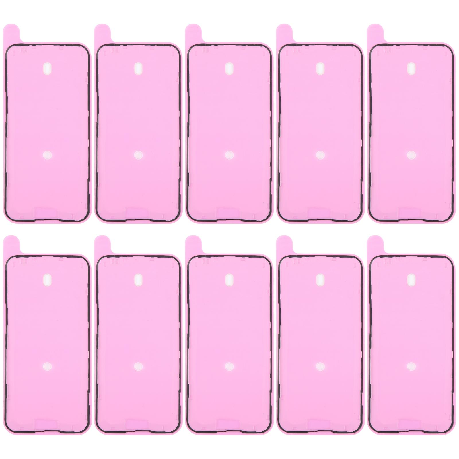 For iPhone 15 Plus 10pcs OEM LCD Frame Bezel Waterproof Adhesive Gasket, Airtightness Test Compatible - Shopkiz.com