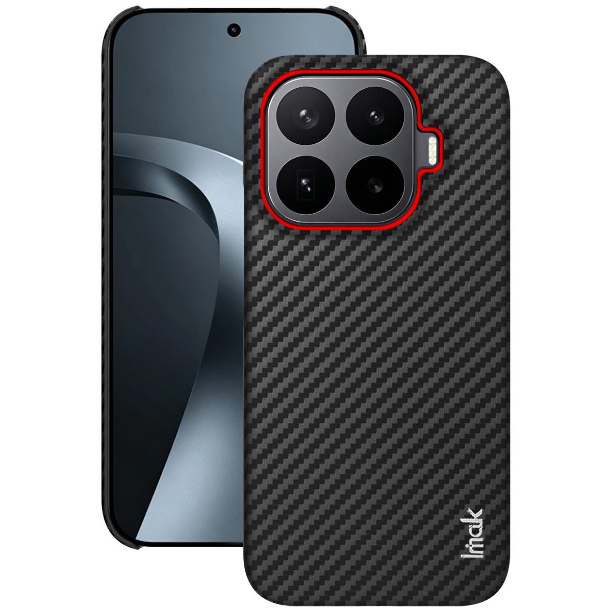For Xiaomi 17T 5G imak Ruiyi Series Red Ring Carbon Fiber Texture Phone Case(Black) - Shopkiz.com