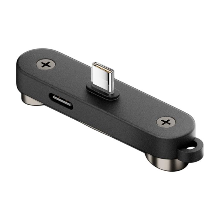Type-C to Type-C Full-function Adapter Foldable Phone Holder(Black) - Shopkiz.com