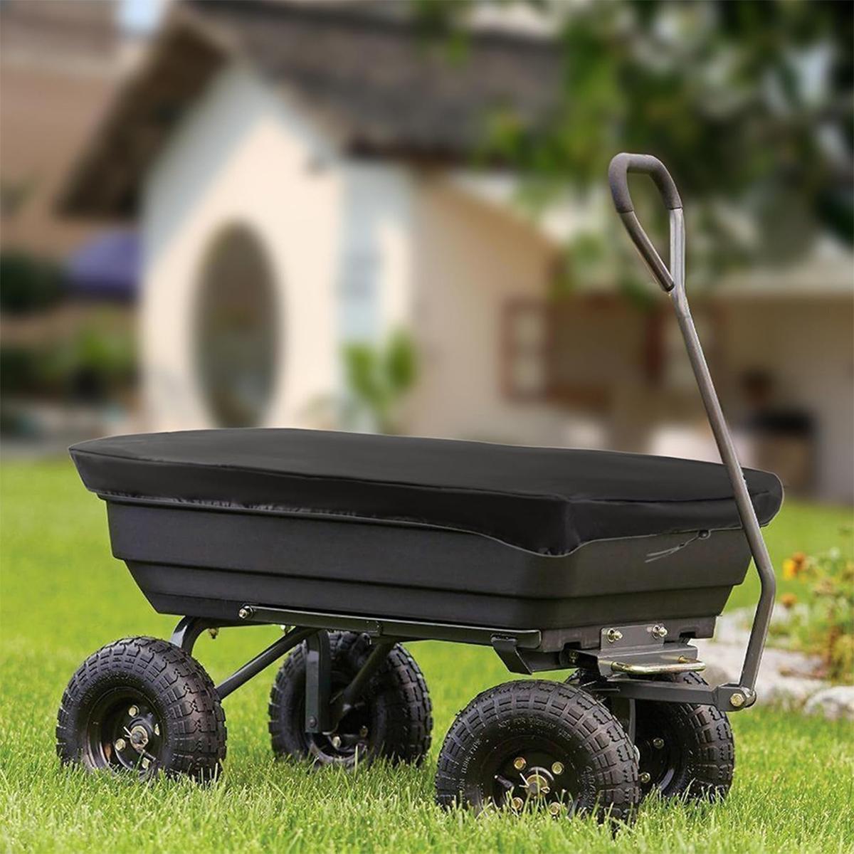 Waterproof Dustproof Protective Cover for Outdoor Folding Touring Cart Garden Stroller, Material:420D Oxford Cloth(Black) - Shopkiz.com
