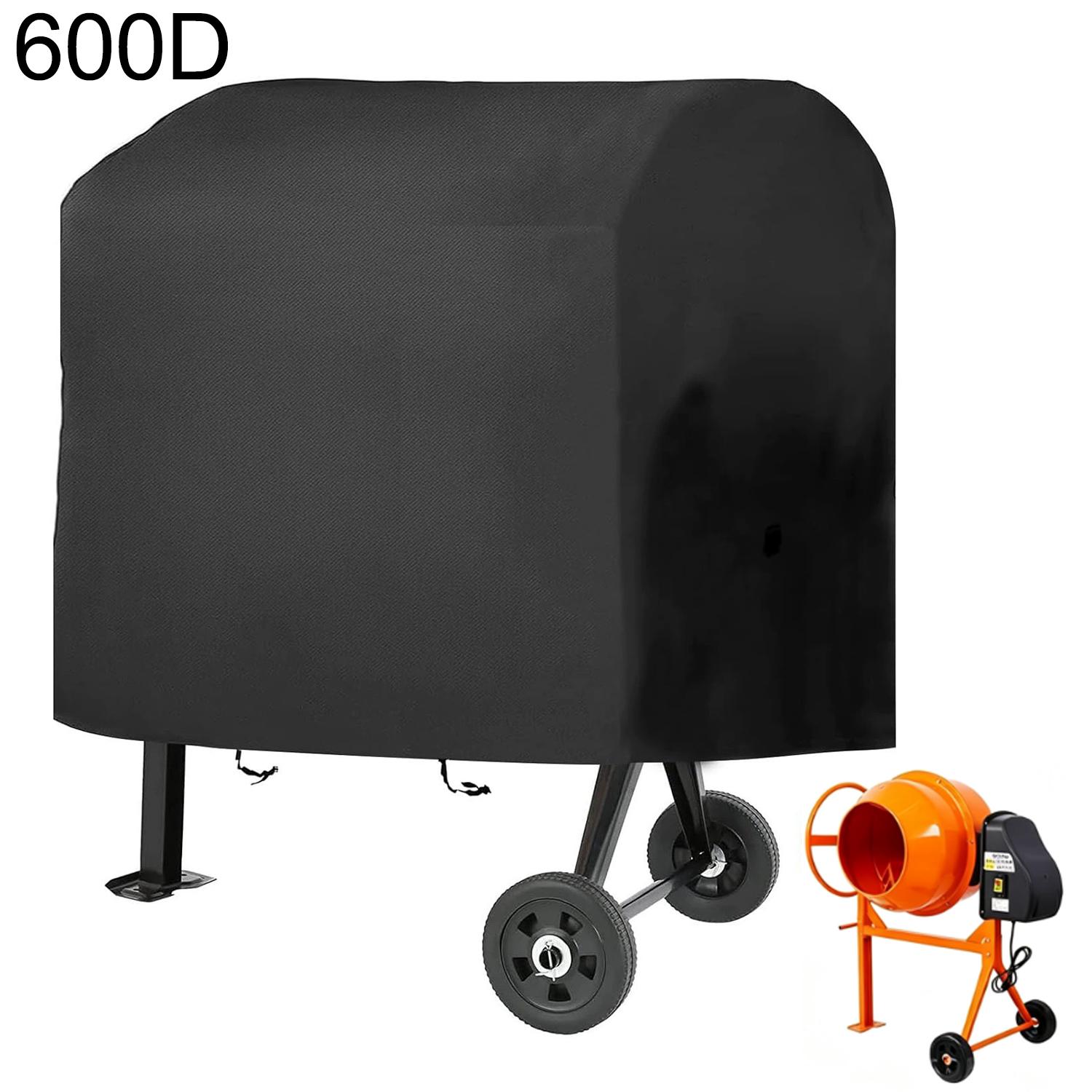 Outdoor Cement Mixer Cover Dustproof Waterproof Sunproof Protective Cover, Material:600D Oxford Cloth(Black) - Shopkiz.com