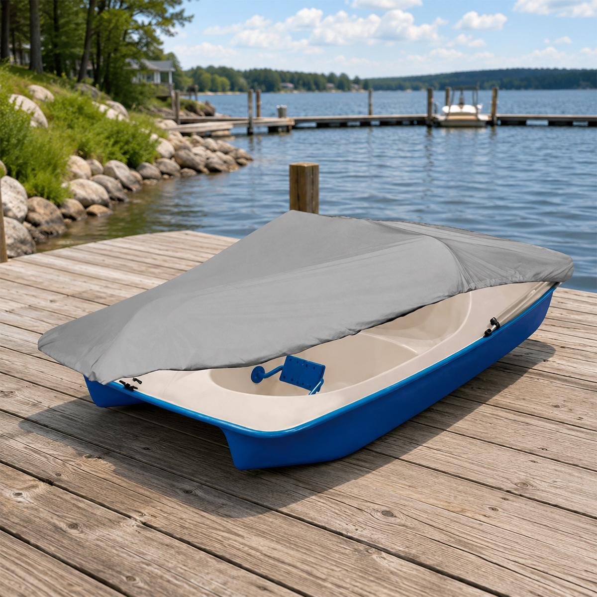 Pedal Boat Cover Paddle Boat Waterproof DustProof Protective Cover, Size:210D 286 x 122cm(Grey) - Shopkiz.com