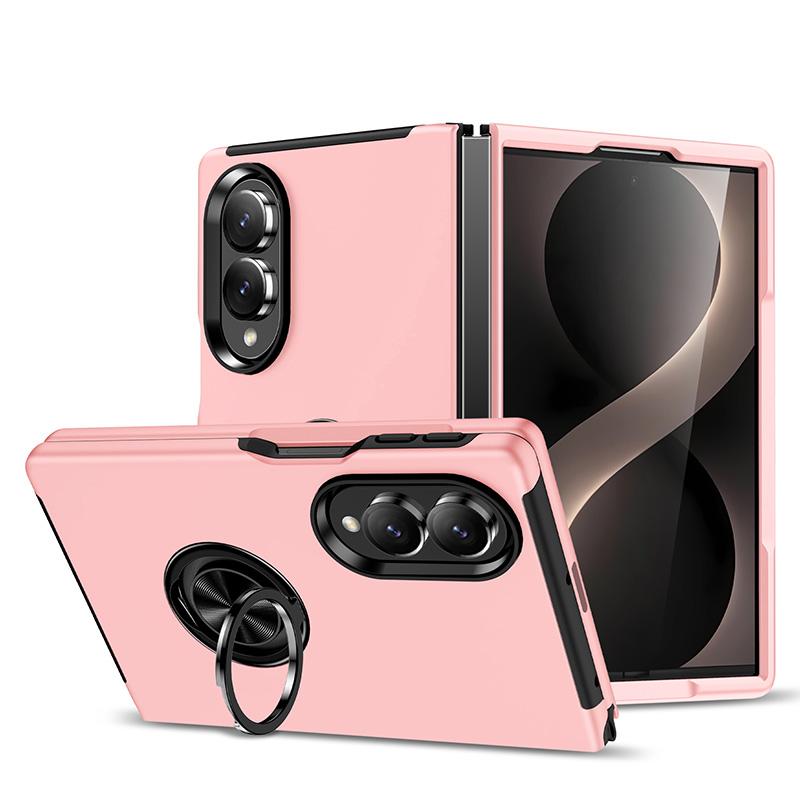 For Galaxy Z Fold8 5G PC + TPU Magnetic Phone Case with Invisible Ring Holder(Rose Gold) - Shopkiz.com