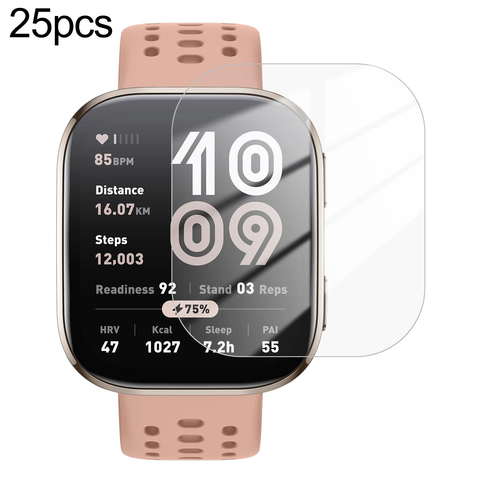 For Amazfit Bip 6 25pcs / Pack Curved-edge HD Tempered Glass Screen Protector Film Bulk Pack - No Retail Box - Shopkiz.com