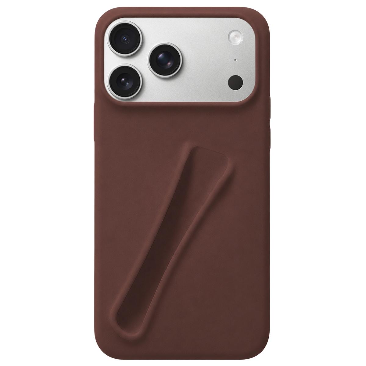 For iPhone 17 Pro Max Lipstick Silicone 3D Phone Case(Coffee) - Shopkiz.com