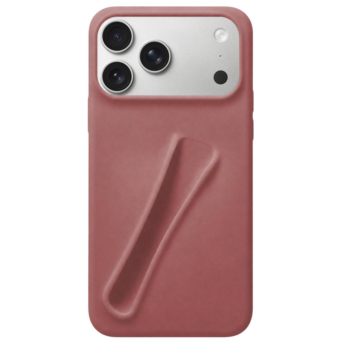 For iPhone 17 Pro Lipstick Silicone 3D Phone Case(Pig Liver Red) - Shopkiz.com