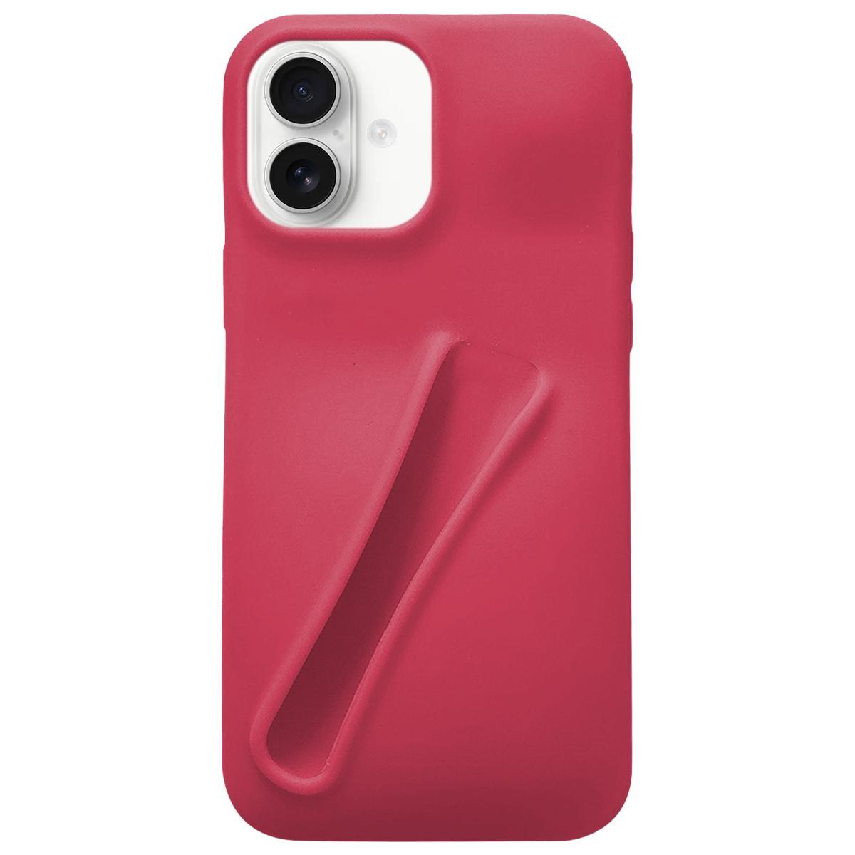 For iPhone 17 Lipstick Silicone 3D Phone Case(Red) - Shopkiz.com