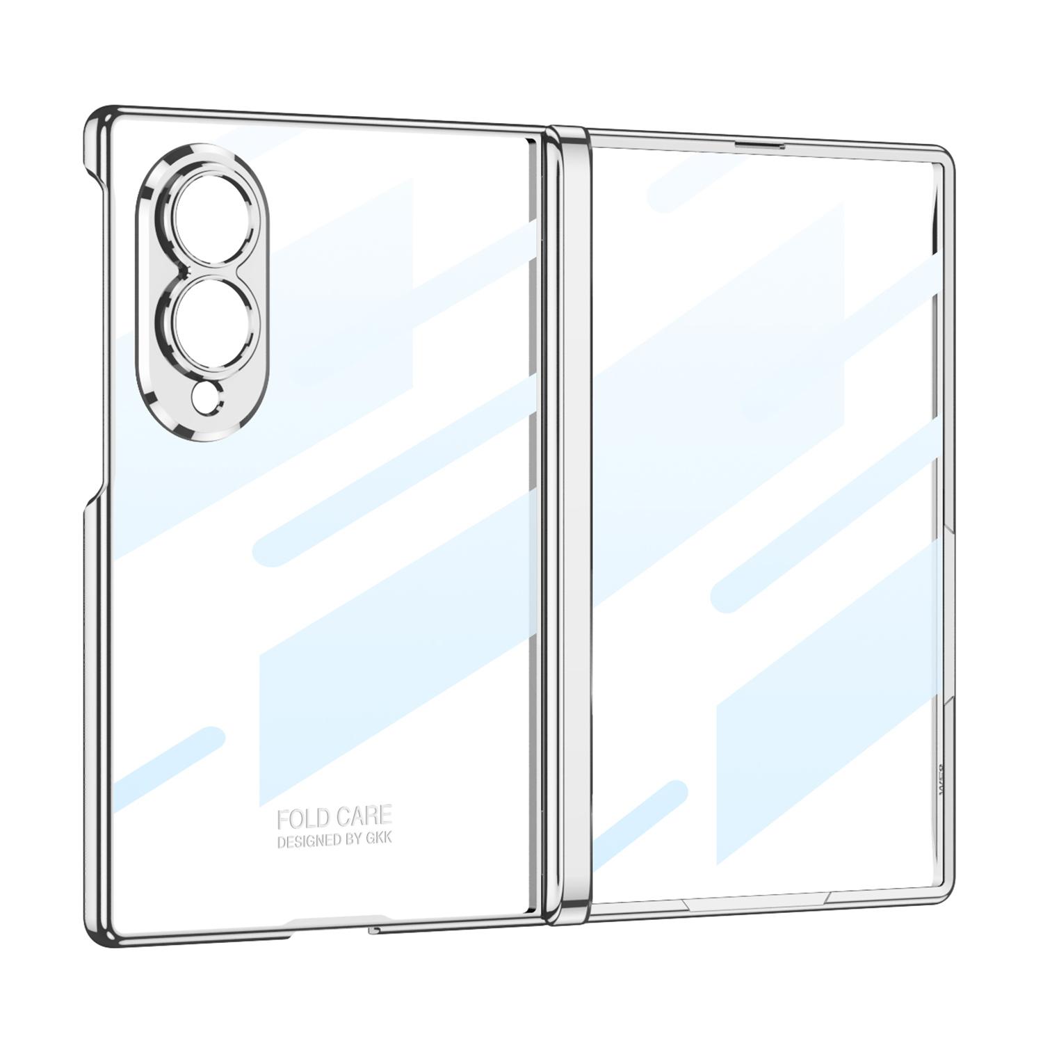 For Galaxy Z Fold8 5G GKK Integrated Magnetic Fold Hinge Phantom Phone Case(Silver) - Shopkiz.com