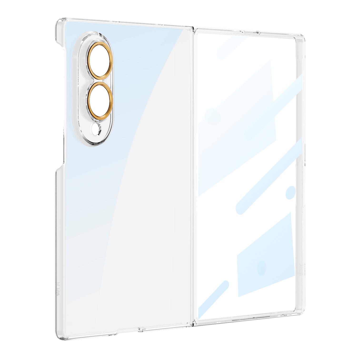 For Galaxy Z Fold8 5G GKK Integrated Silky Ultra-thin Folding Phone Case(Transparent) - Shopkiz.com