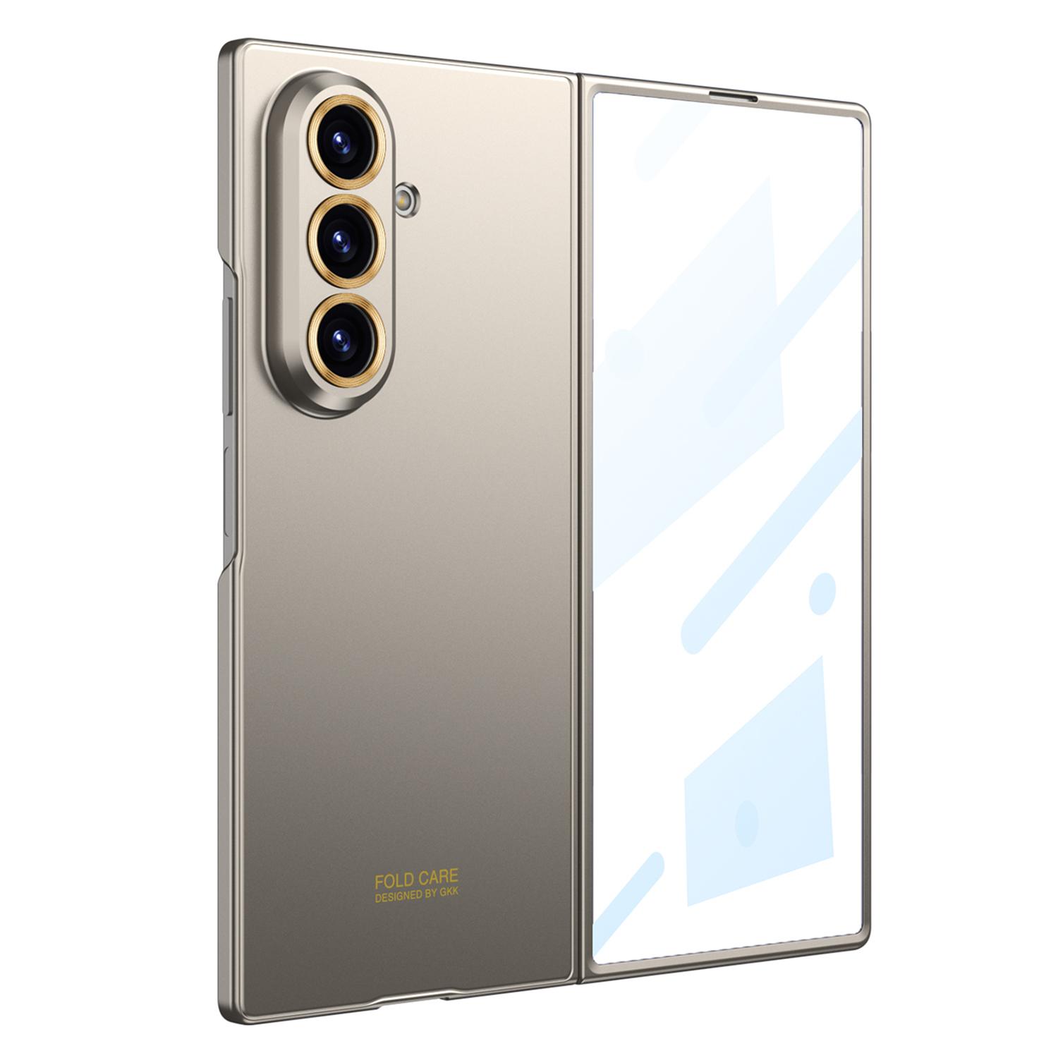 For Galaxy Z Fold8 Ultra 5G GKK Integrated Silky Ultra-thin Folding Phone Case(Titanium Gray) - Shopkiz.com
