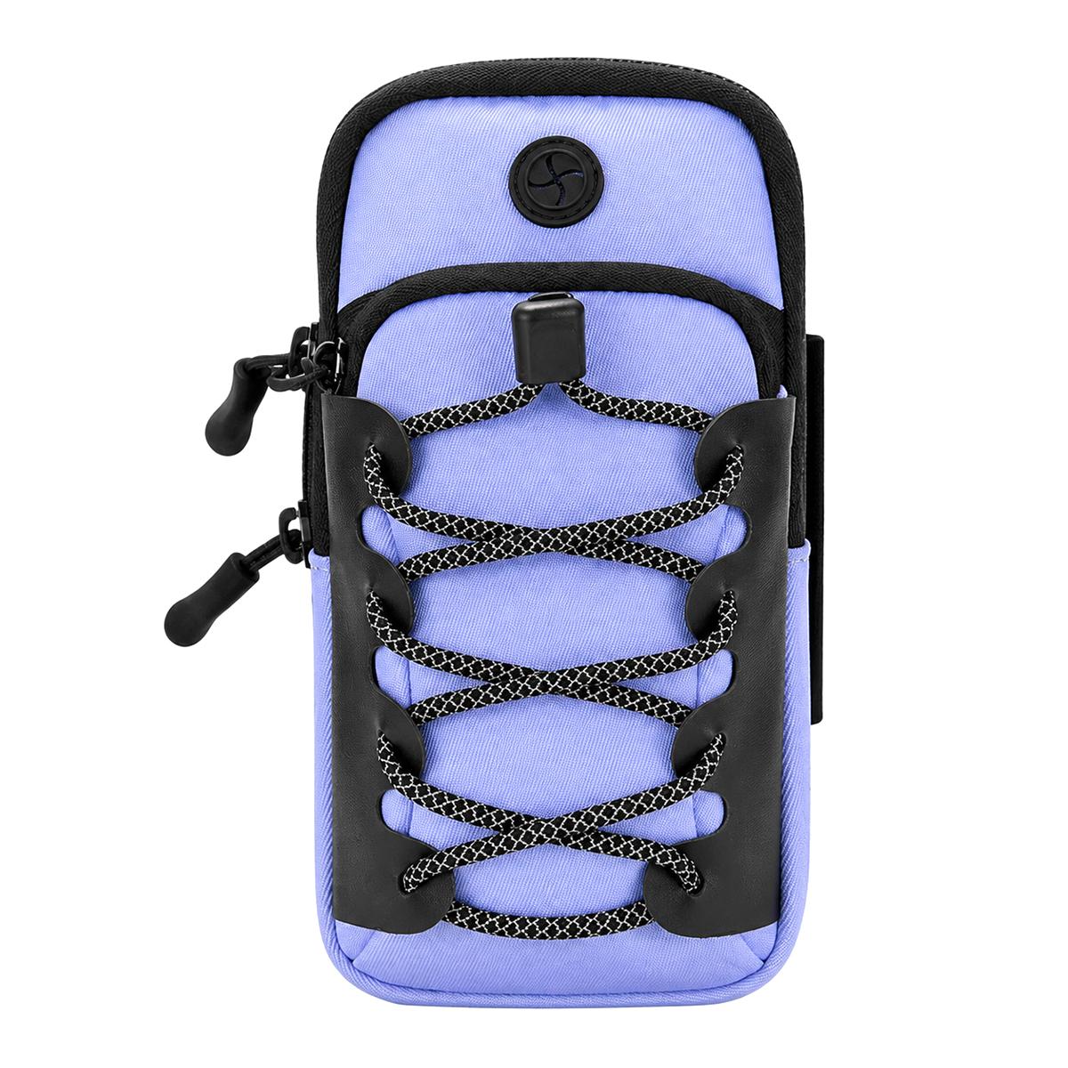 Outdoor Sports Running Adjustable Armband Phone Storage Bag(Sky Blue) - Shopkiz.com