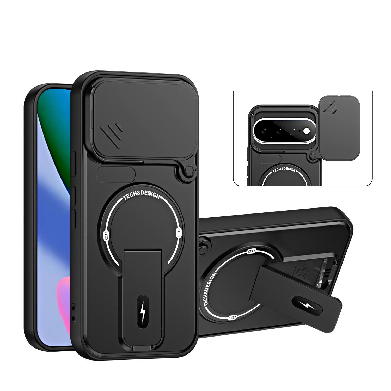 For Google Pixel 11 / 11 Pro Sliding Camshield Holder Magnetic Phone Case(Black) - Shopkiz.com