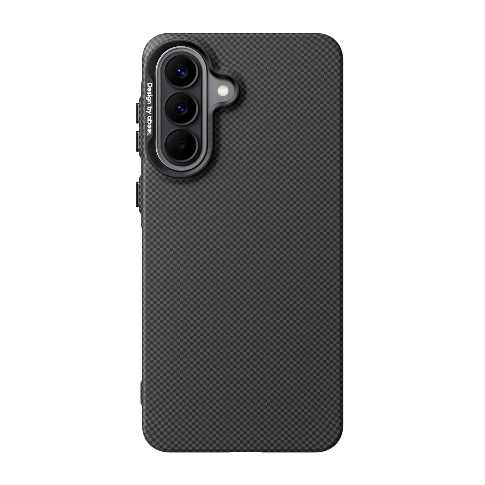 For Galaxy A57 5G ABEEL Lightweight Zero Feel Series Lyocell Fiber Water Adhesive Magnetic Phone Case(Small Squares) - Shopkiz.com