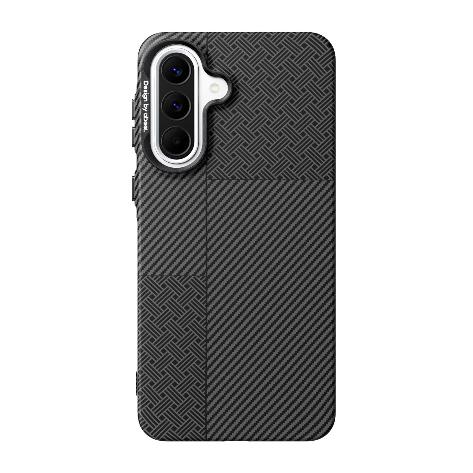 For Galaxy A37 5G ABEEL Lightweight Zero Feel Series Lyocell Fiber Water Adhesive Magnetic Phone Case(Small Meander Carbon Fiber) - Shopkiz.com