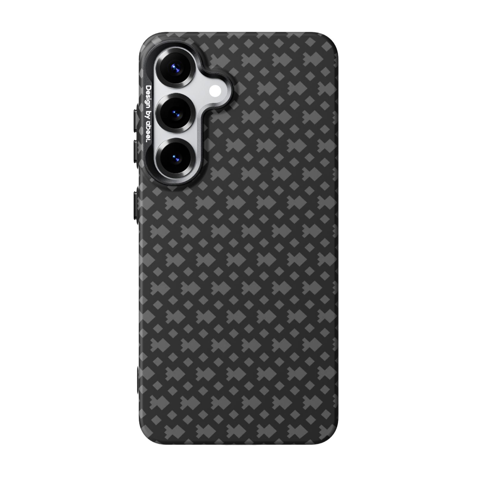 For Galaxy S25 5G ABEEL Lightweight Zero Feel Series Lyocell Fiber Water Adhesive Magnetic Phone Case(Goldfish) - Shopkiz.com